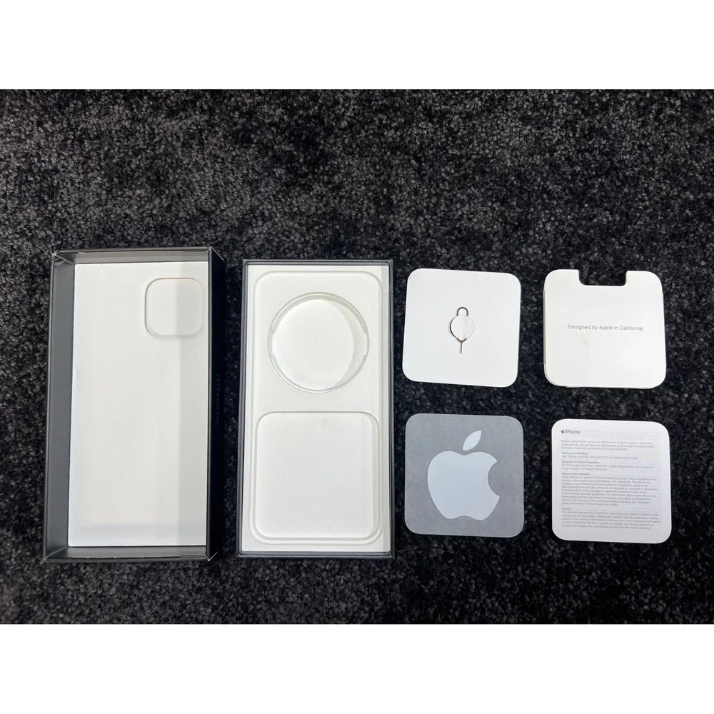 BOX ONLY Apple iPhone 13 Pro‎ Max Silver 256 GB Box and Papers